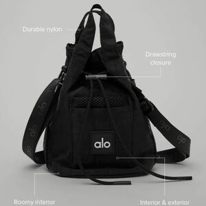 Black alo Bucket cross body bag
